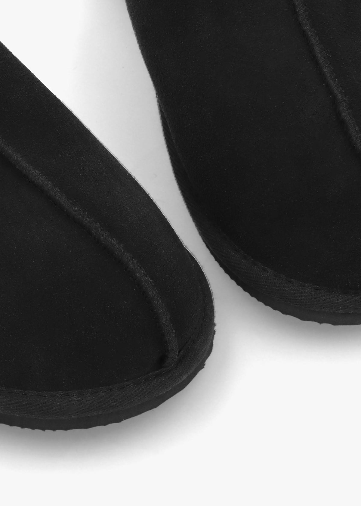 Men’s Shutoff Black Shearling Slippers