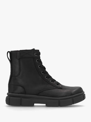 Women’s Explorer STRT™ Black Black Leather Lace Up Boots