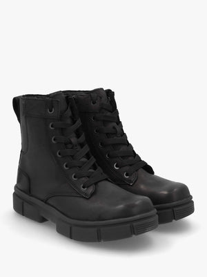 Women’s Explorer STRT™ Black Black Leather Lace Up Boots