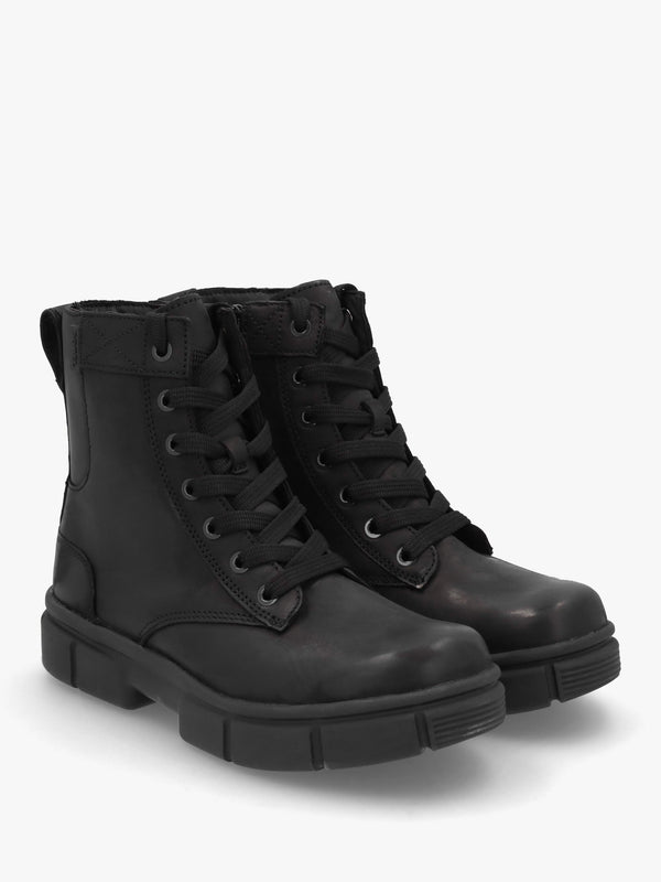 Women’s Explorer STRT™ Black Black Leather Lace Up Boots