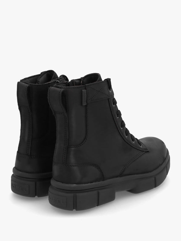 Women’s Explorer STRT™ Black Black Leather Lace Up Boots