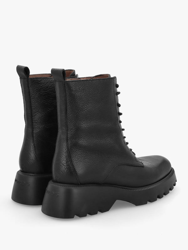 Atari Black Leather Ankle Boots