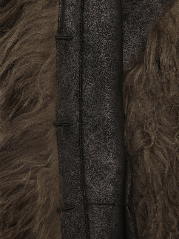 Olive 70’s Black & Khaki Wool Blend Jacket