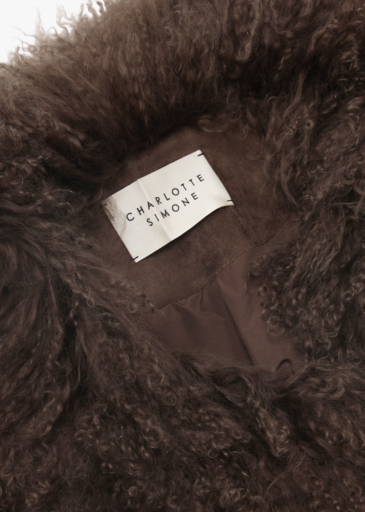 Penny II 70’s Greige Mongolian Lambswool Longline Coat