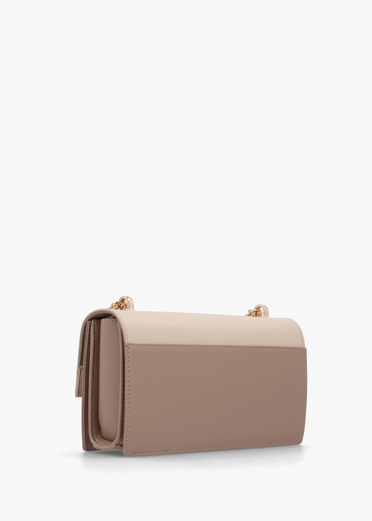 Alpheus Beige Ecru Front Flap Shoulder Bag