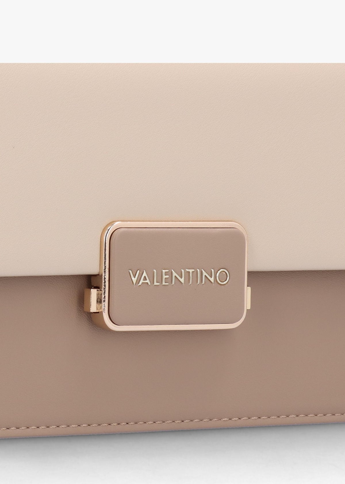 Alpheus Beige Ecru Front Flap Shoulder Bag
