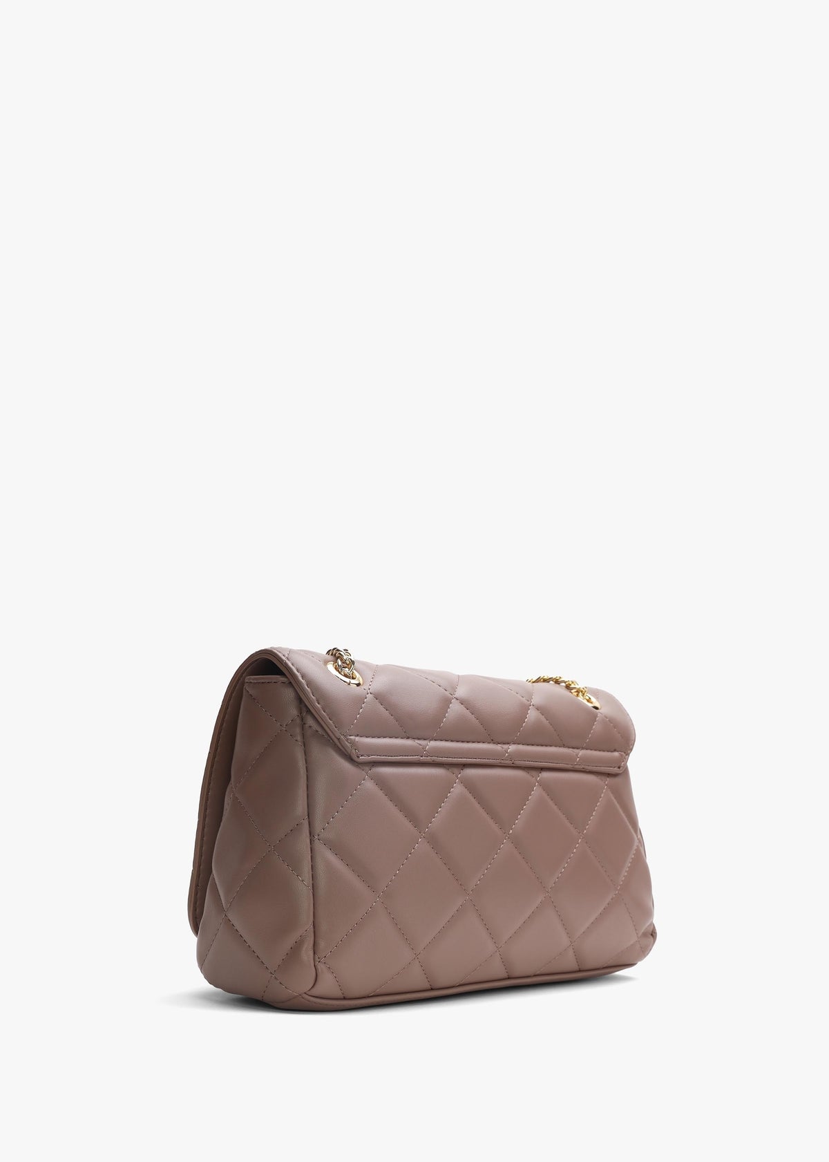 Ocarina Quilted Taupe Satchel Bag