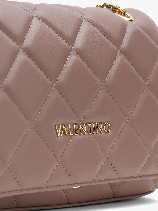 Ocarina Quilted Taupe Satchel Bag
