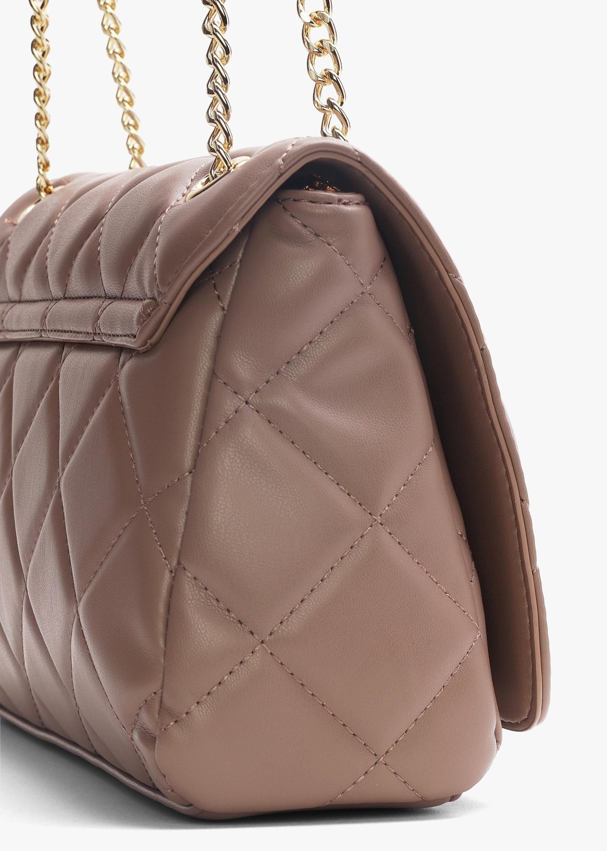 Ocarina Quilted Taupe Satchel Bag