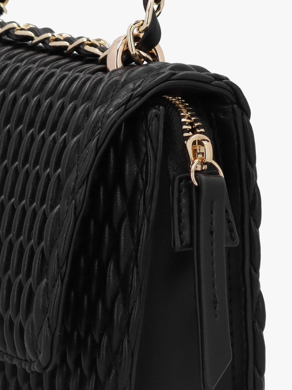 Frequency Relove Recycle Nero Textured Cross-Body Bag