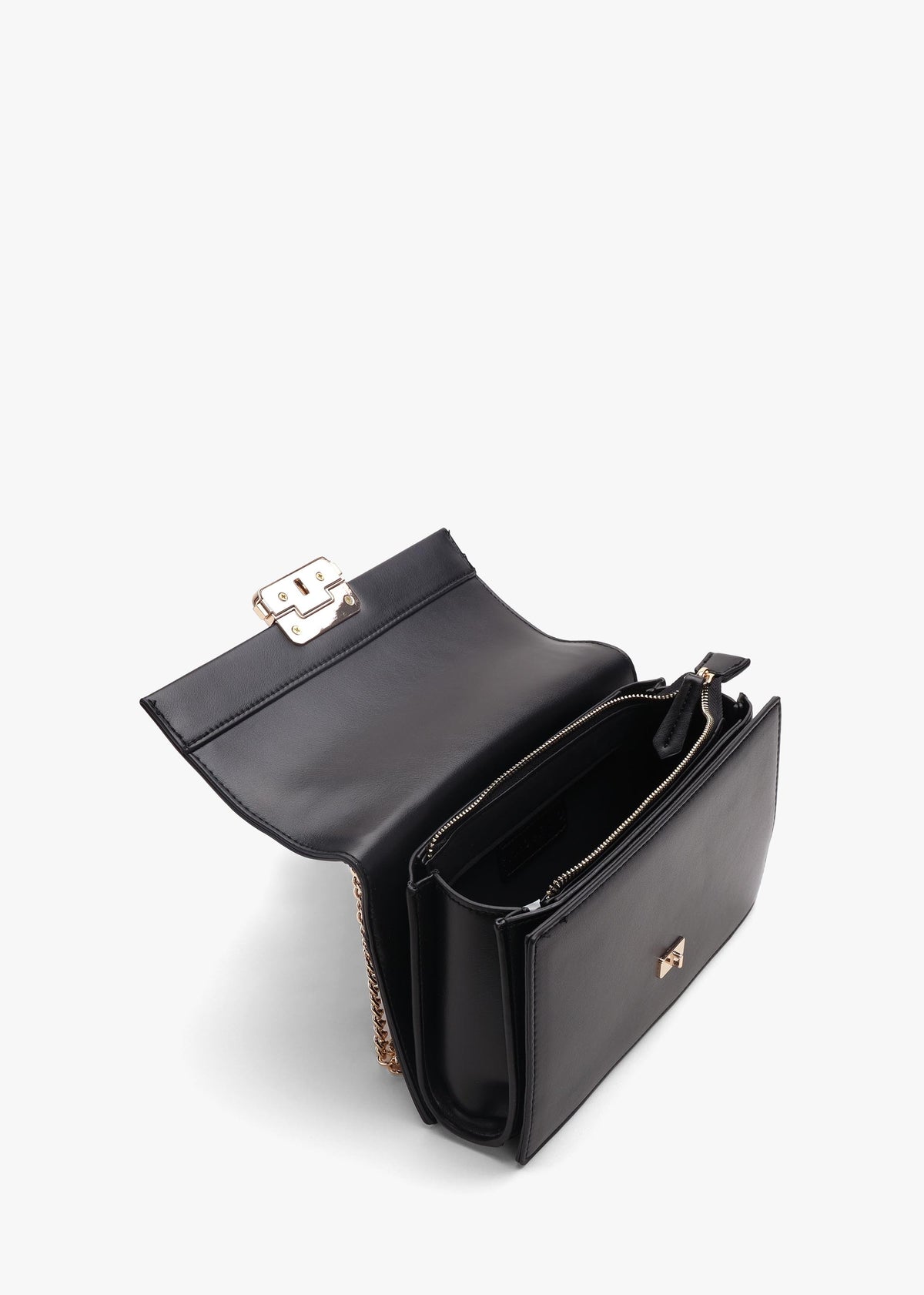 Alpheus Nero Front Flap Shoulder Bag