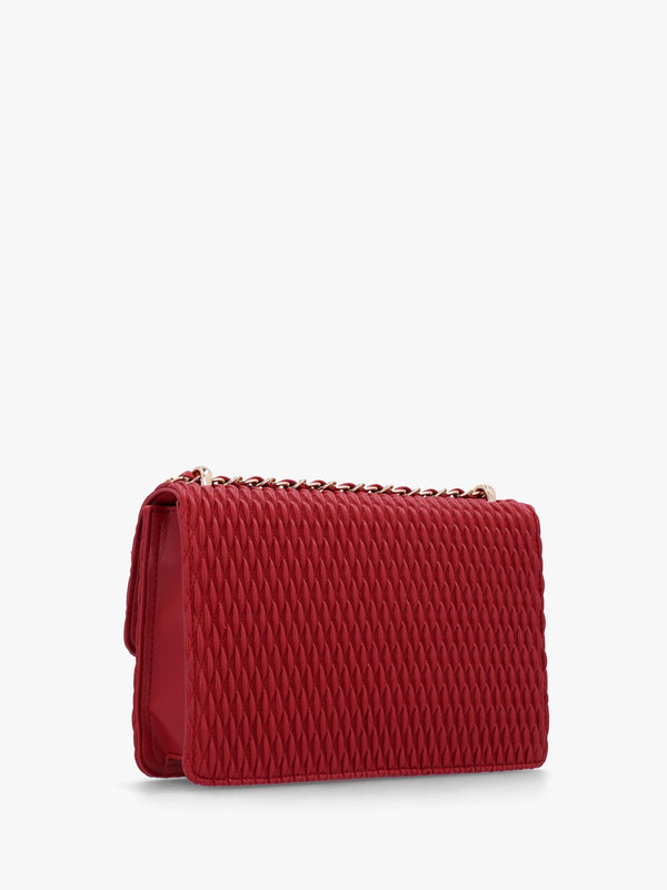 Frequency Relove Recycle Rosso Scuro Textured Cross-Body Bag