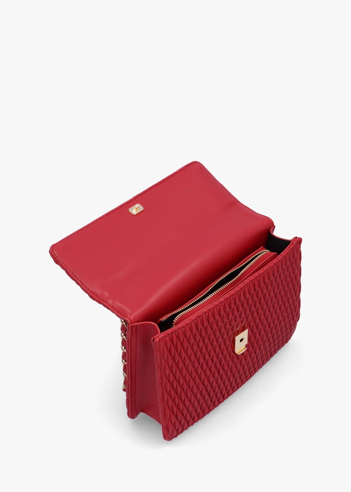 Frequency Relove Recycle Rosso Scuro Textured Cross-Body Bag