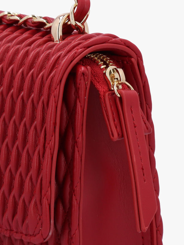 Frequency Relove Recycle Rosso Scuro Textured Cross-Body Bag
