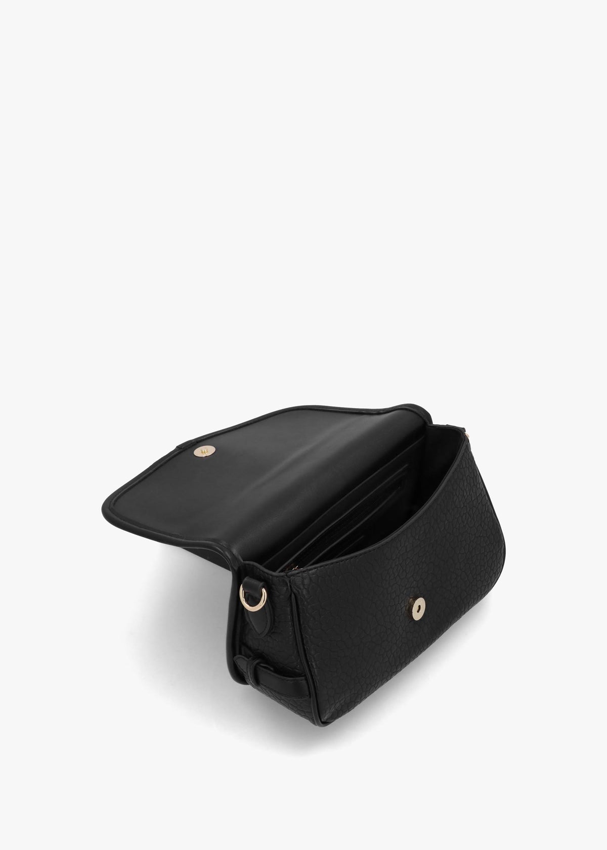 Zeno Nero Tumbled Cross-Body Bag