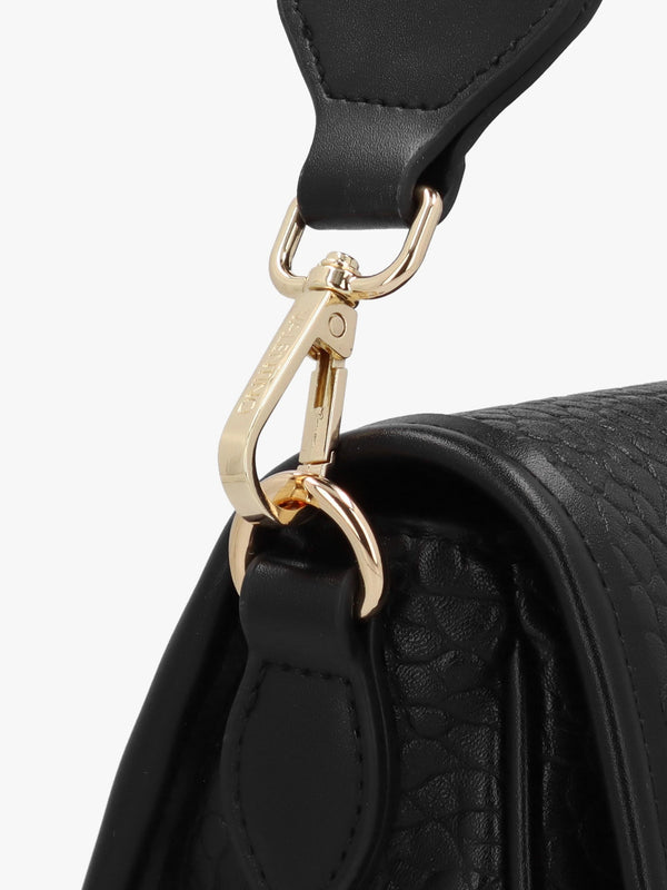 Zeno Nero Tumbled Cross-Body Bag