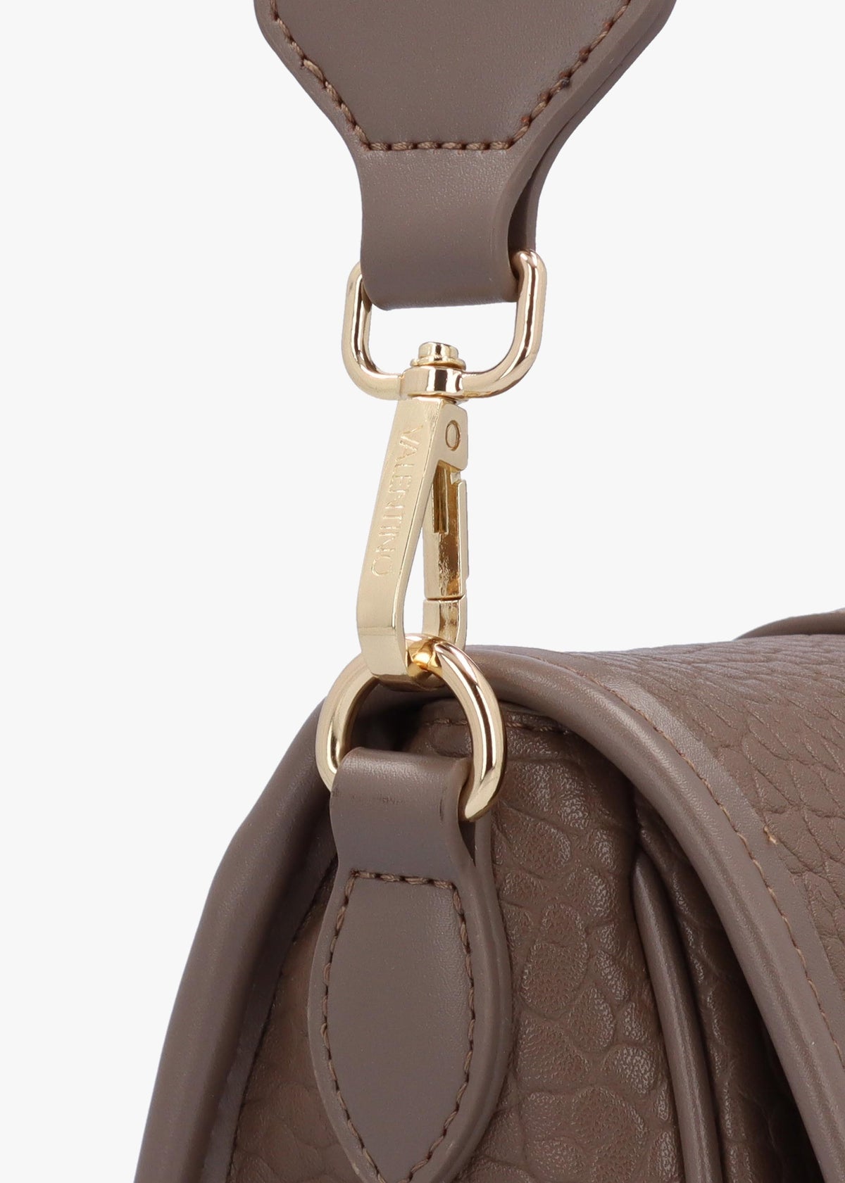 Zeno Taupe Tumbled Cross-Body Bag