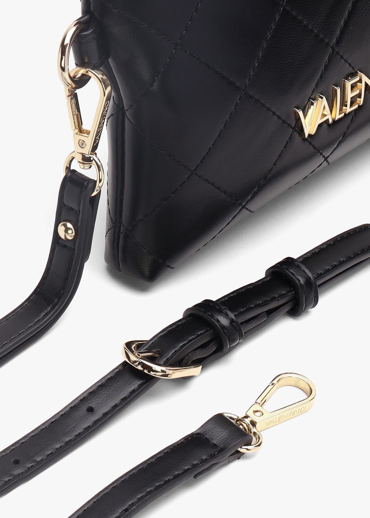 Nur Quilted Nero Pouch Bag