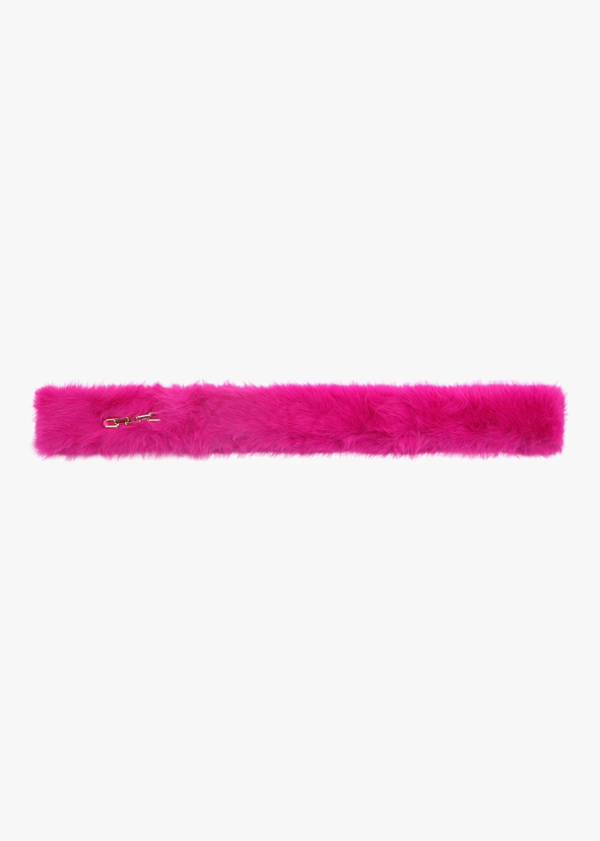 Fuchsia Furry Pull Through Scarf