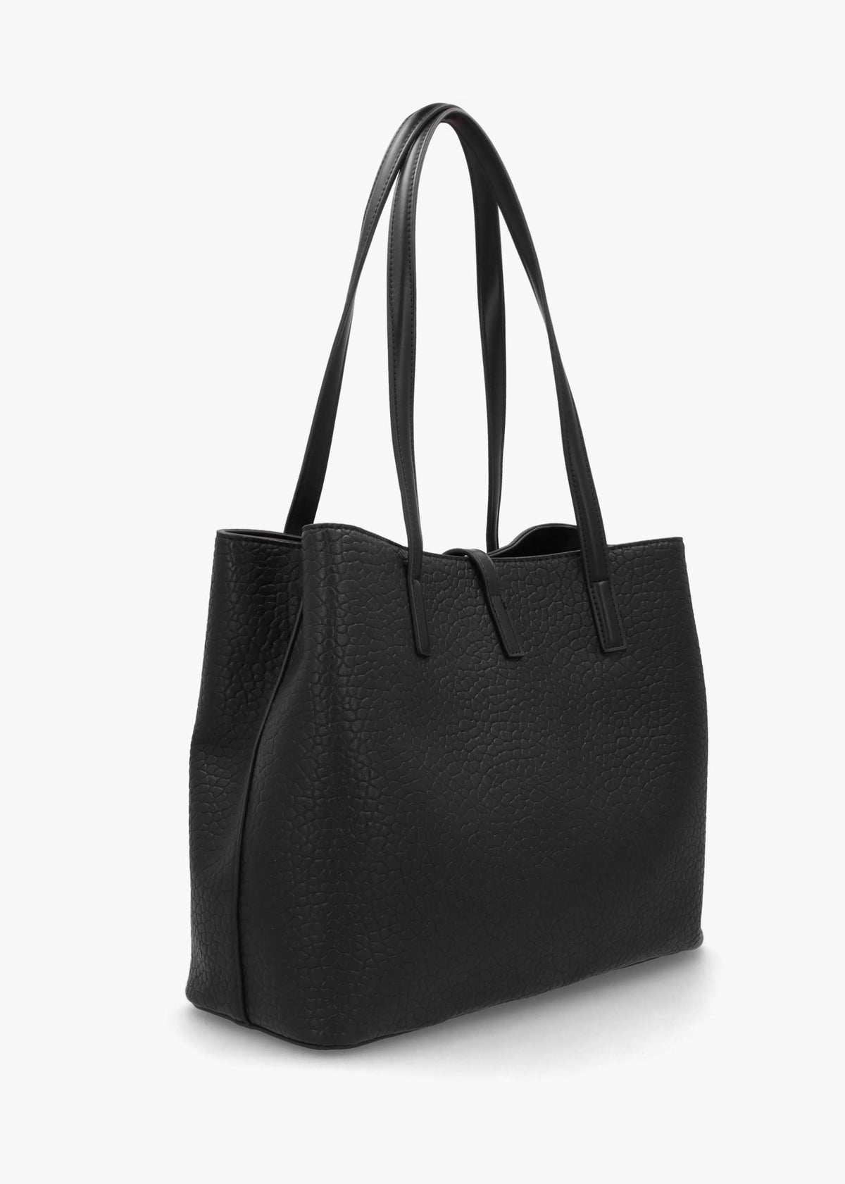 Zeno Nero Tumbled Shopper Bag