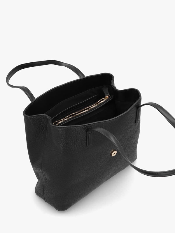 Zeno Nero Tumbled Shopper Bag