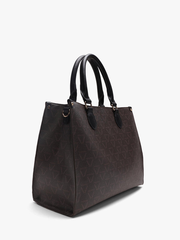 Lady Relove Recycle Moro Nero Logo Shopper Bag