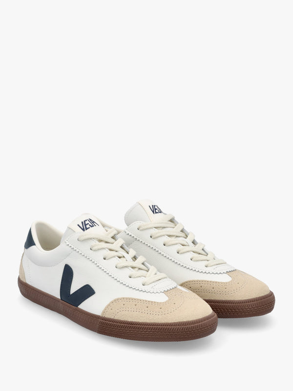 Women's Volley O.T Leather White Nautico Bark Trainers
