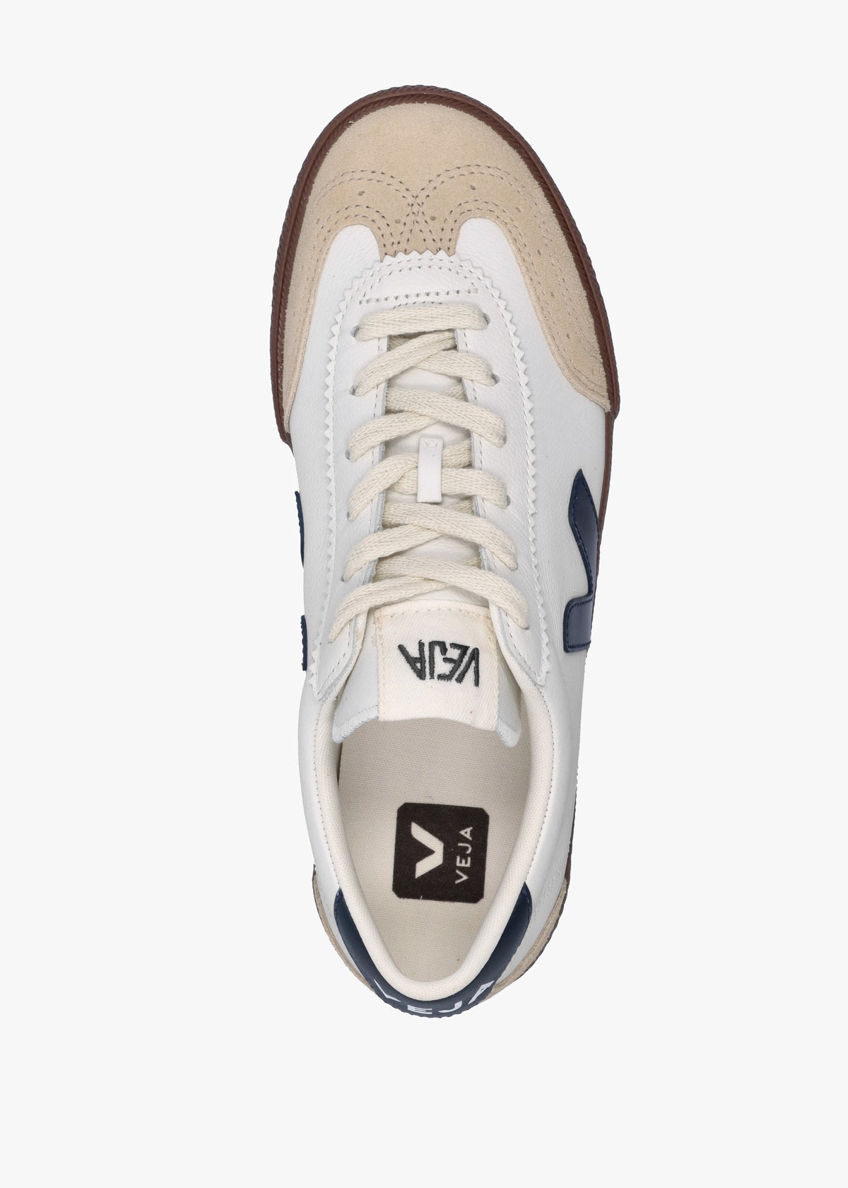 Women's Volley O.T Leather White Nautico Bark Trainers