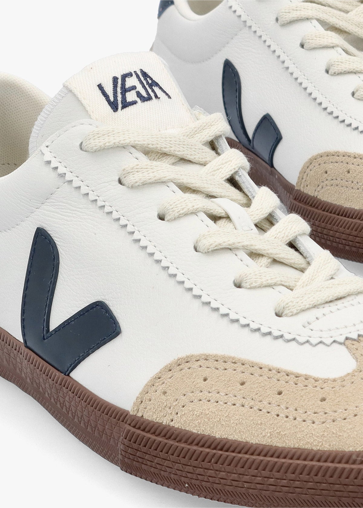 Women's Volley O.T Leather White Nautico Bark Trainers