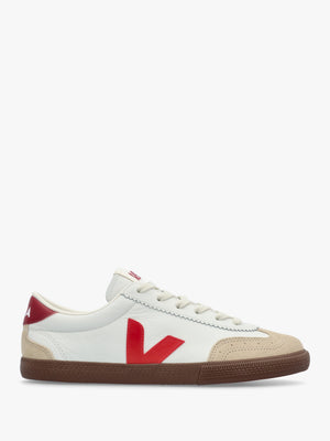 Women's Volley O.T Leather White Pekin Bark Trainers