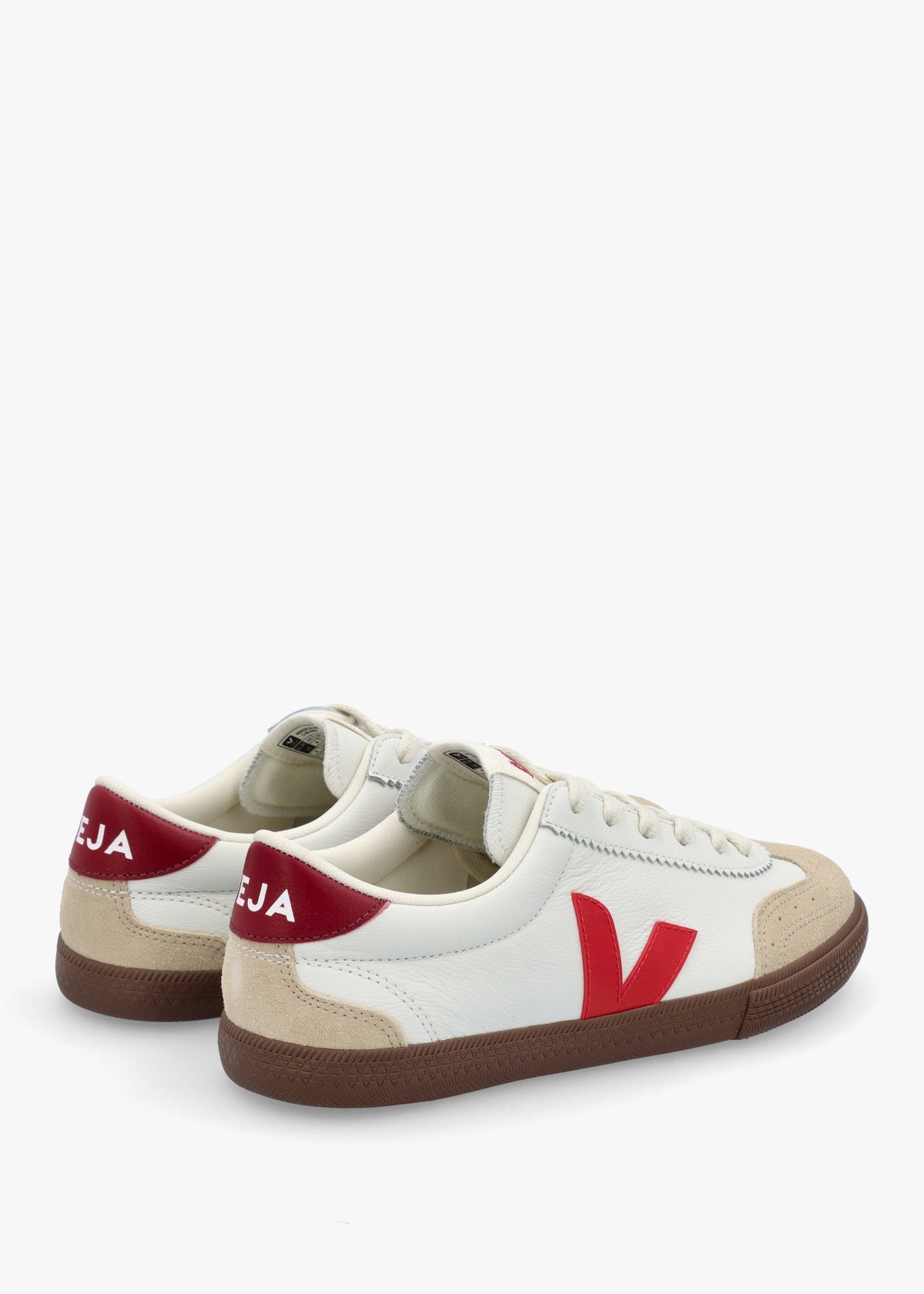 Women's Volley O.T Leather White Pekin Bark Trainers