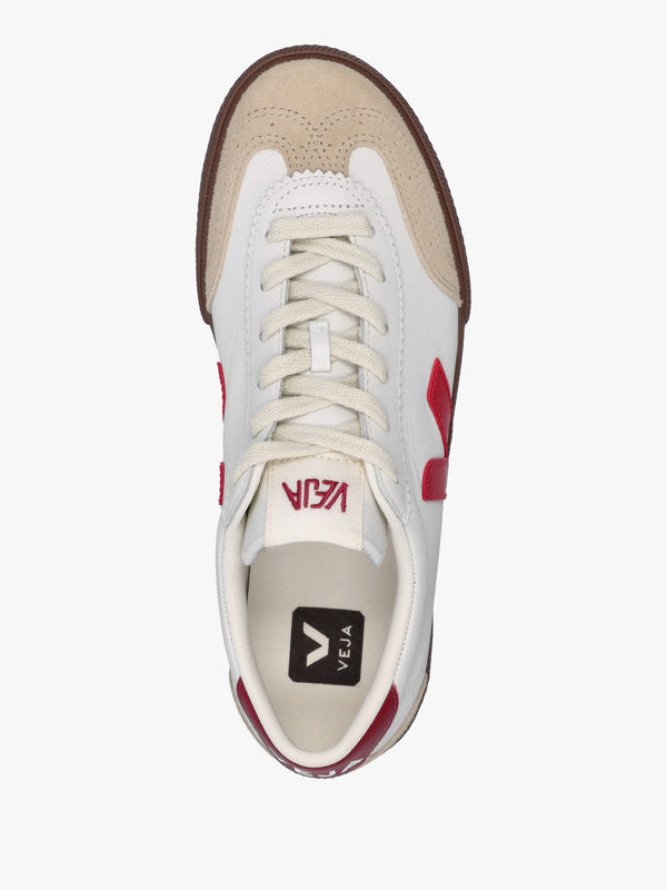 Women's Volley O.T Leather White Pekin Bark Trainers