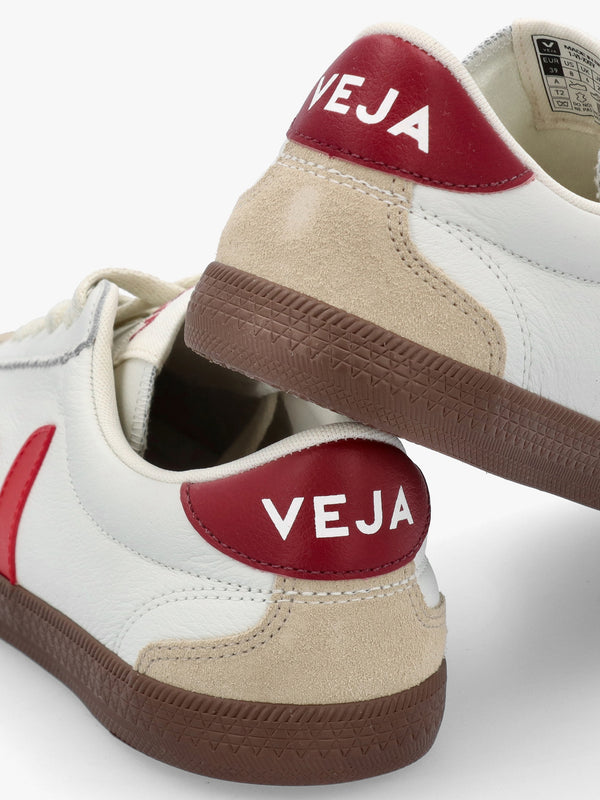 Women's Volley O.T Leather White Pekin Bark Trainers