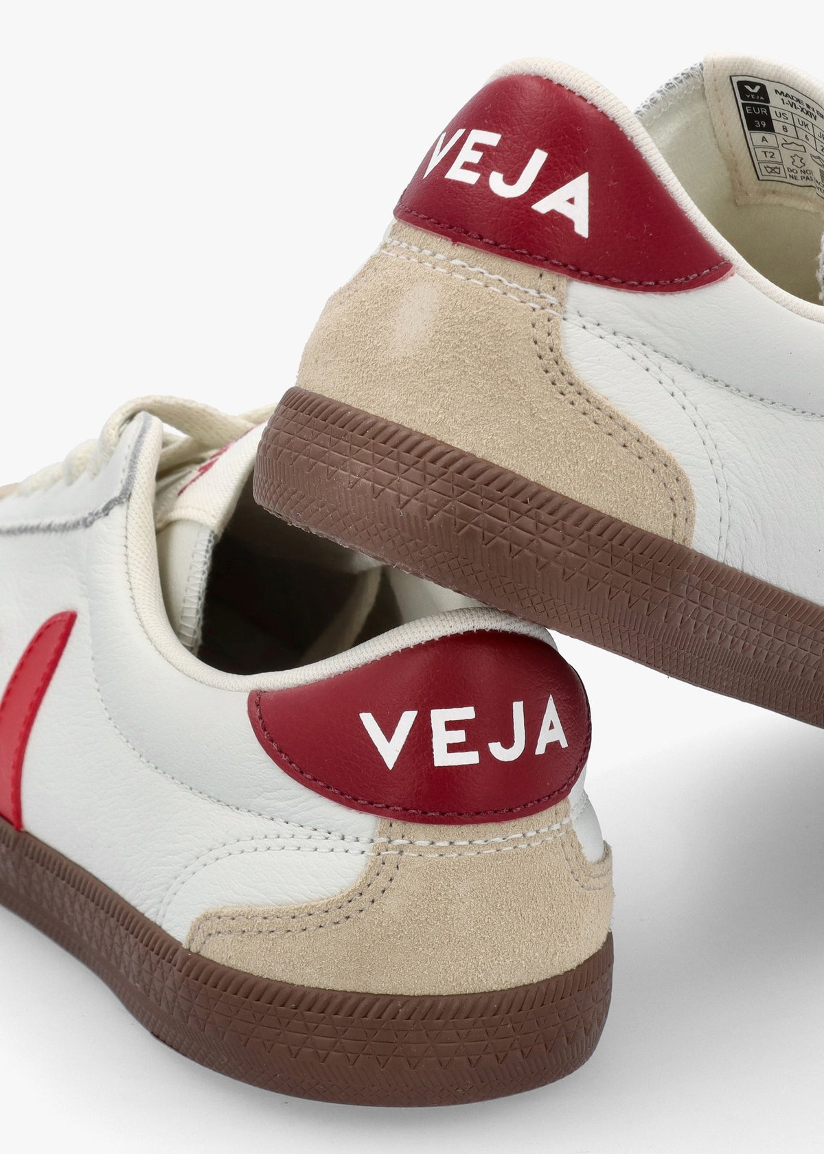 Women's Volley O.T Leather White Pekin Bark Trainers