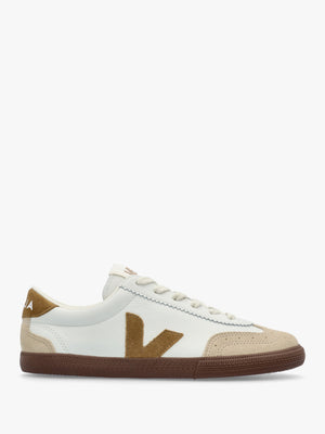 Women's Volley O.T Leather White Tent Bark Trainers