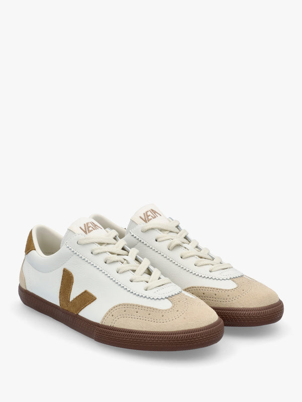 Women's Volley O.T Leather White Tent Bark Trainers