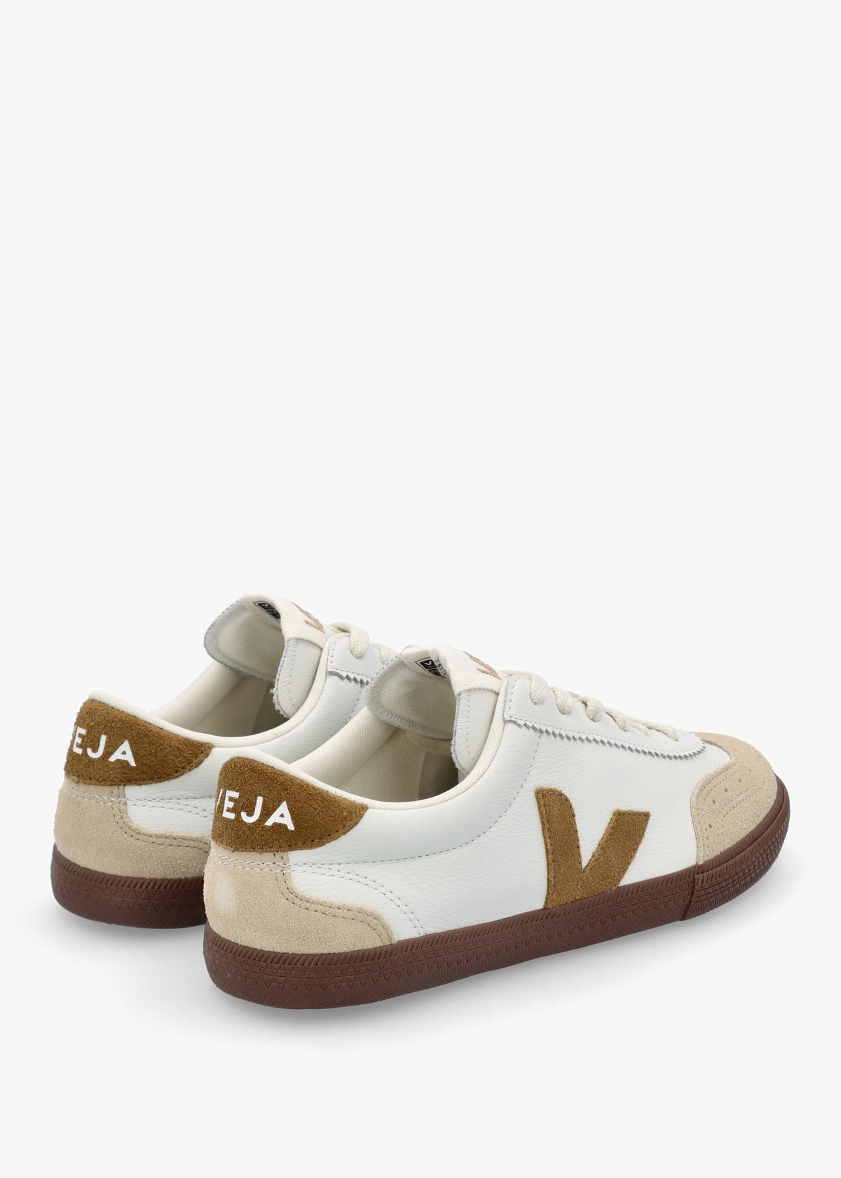 Women's Volley O.T Leather White Tent Bark Trainers