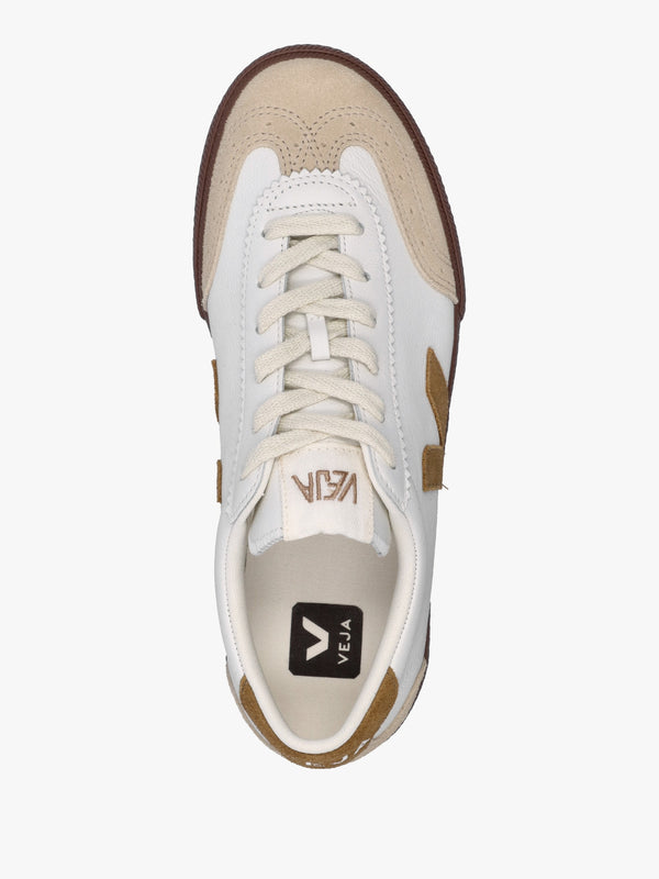 Women's Volley O.T Leather White Tent Bark Trainers