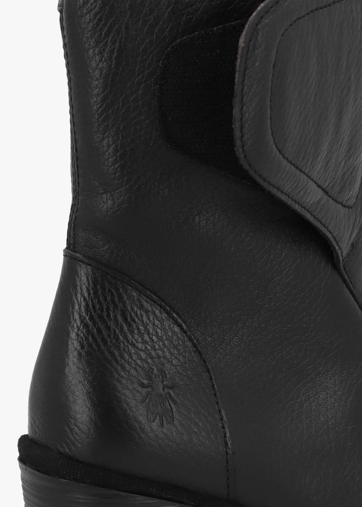 Dally Black Full Grain Leather High Wedge Ankle Boots