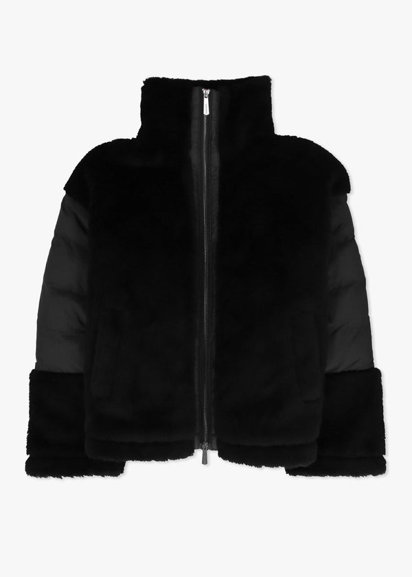 Orma Black Wool & Nylon Jacket