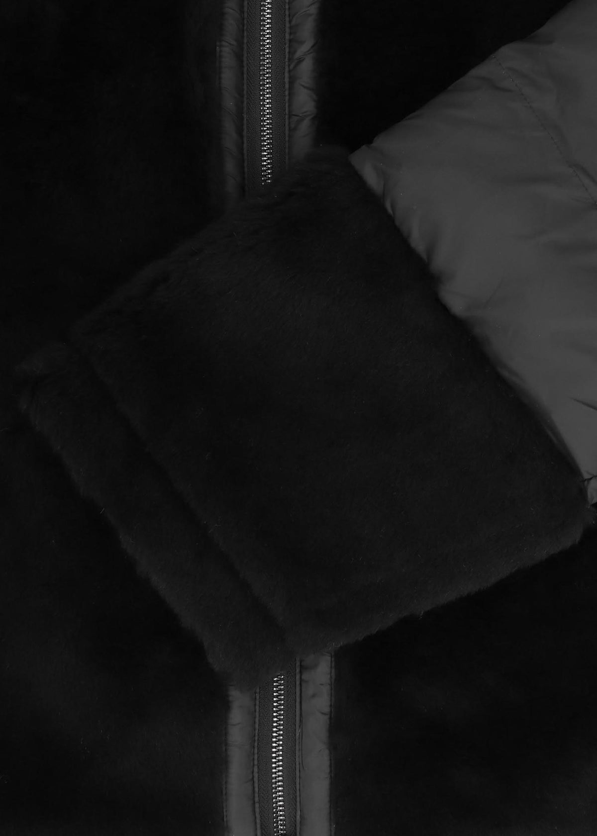 Orma Black Wool & Nylon Jacket