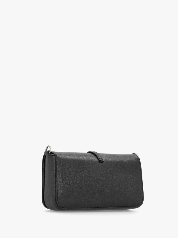 Materia Nero Metallic Shoulder Bag
