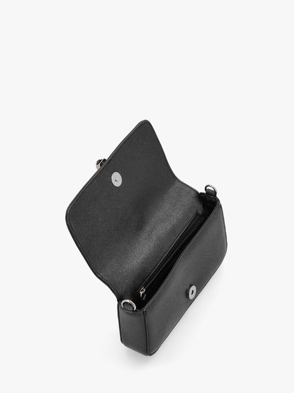 Materia Nero Metallic Shoulder Bag