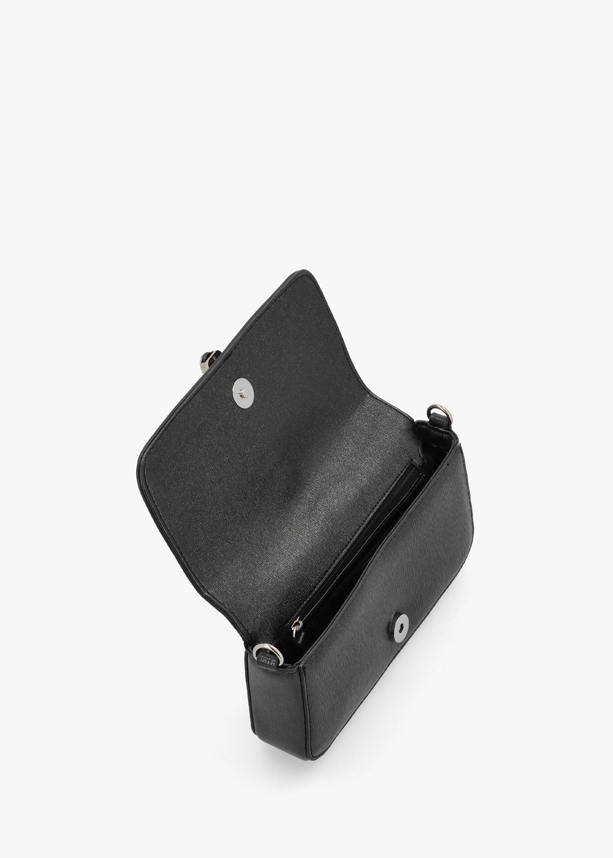 Materia Nero Metallic Shoulder Bag