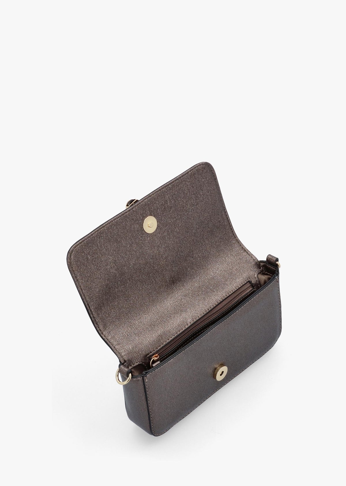 Materia Bronzo Metallic Shoulder Bag