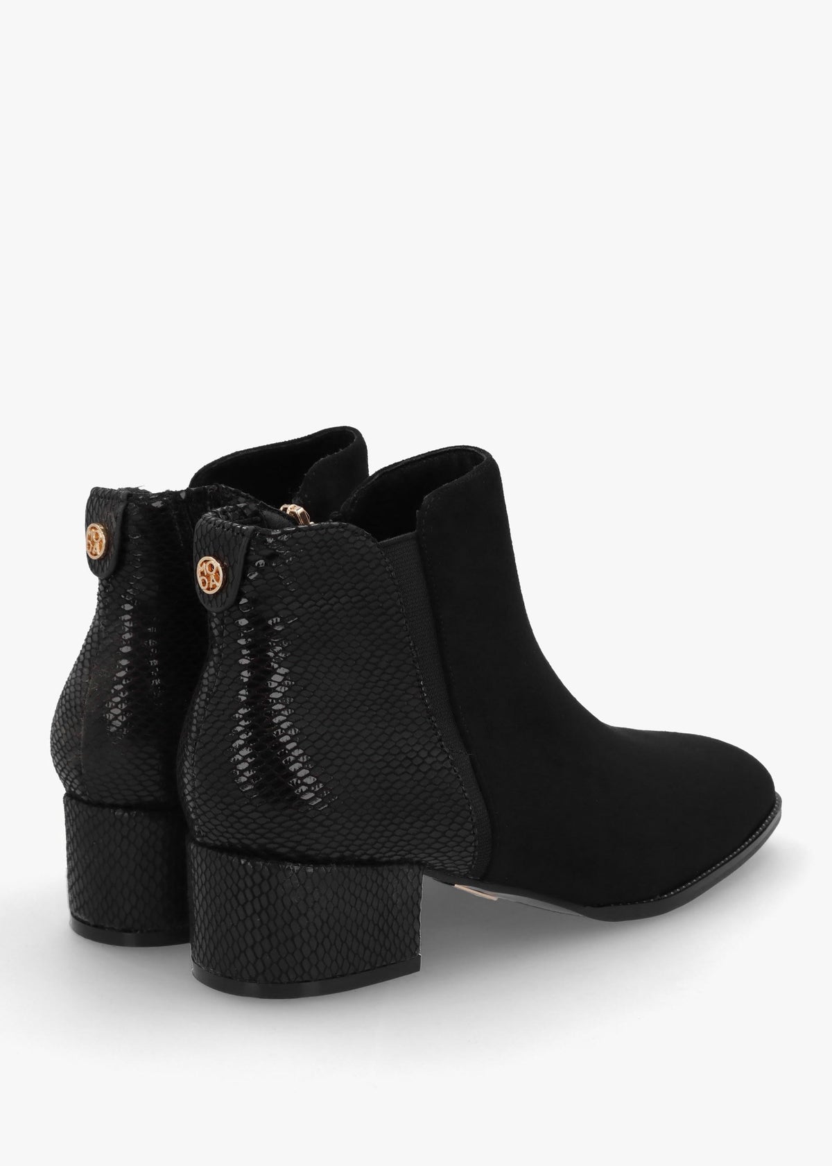Madeley Navy Reptile Chelsea Boots
