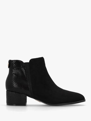 Madeley Black Reptile Chelsea Boots