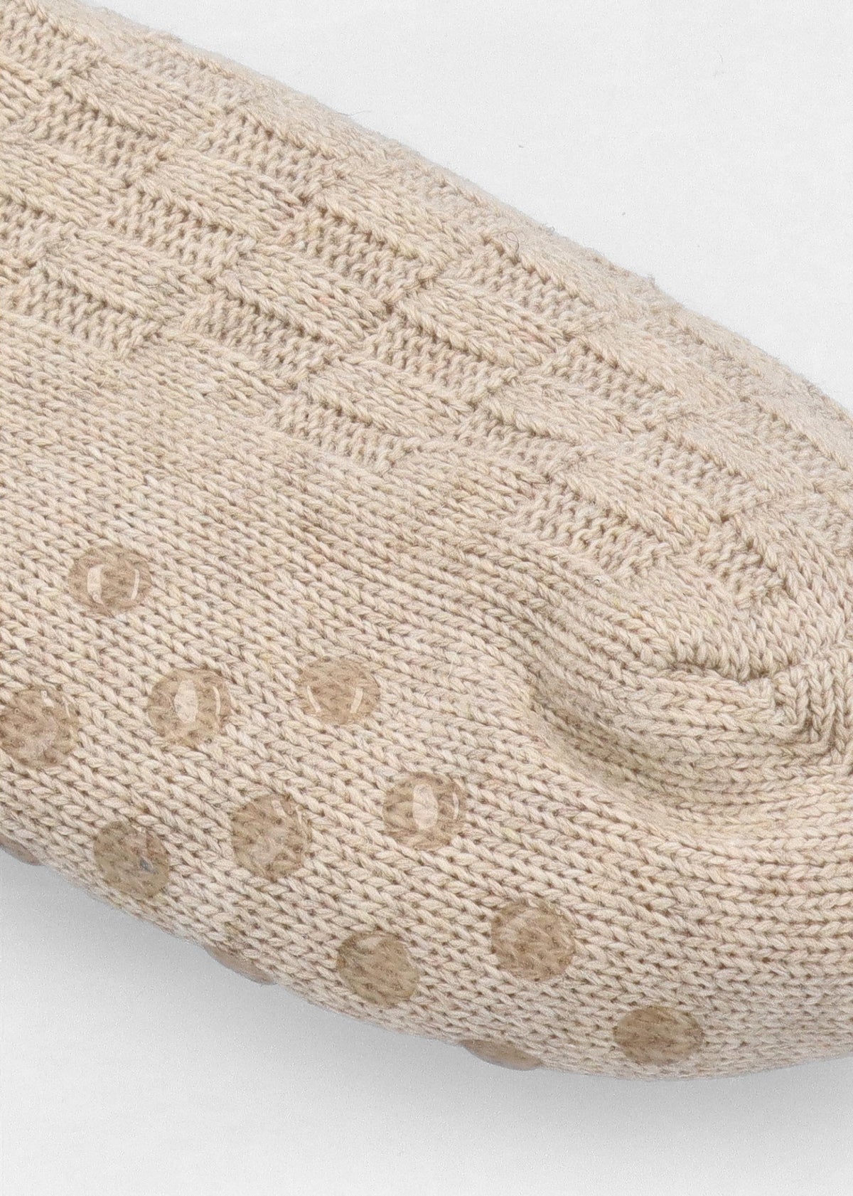 Women’s Cable Knit Oatmeal Wool Mix Lounge Socks