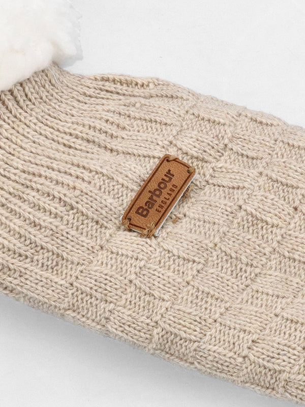 Women’s Cable Knit Oatmeal Wool Mix Lounge Socks