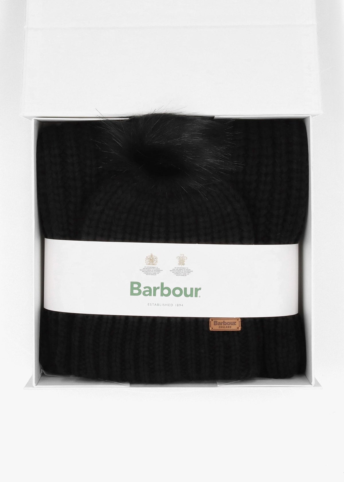 Women’s Saltburn Black Beanie Hat & Scarf Gift Set
